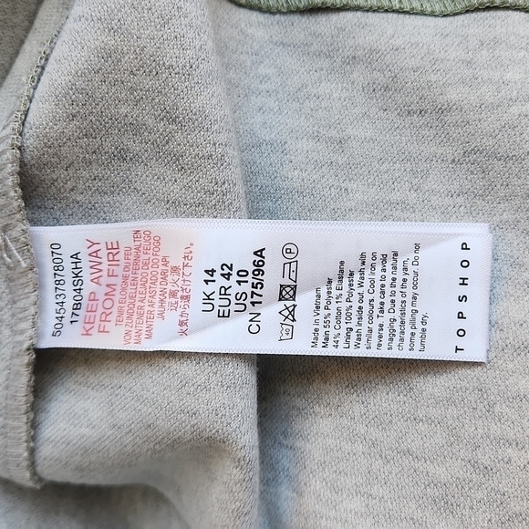 Brand New Topshop Light Green Jacket-Size 10​​​​​​​ - Picture 4 of 4